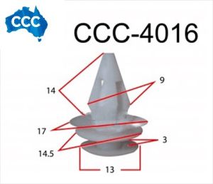 CCS-4016 BMW Body Trim & Mould Clips 25 pcs 