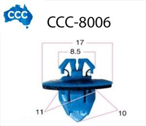 Toyota Blue Body Flare Clips 25pcs CCS-8006