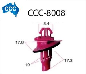 Toyota Maroon Body Flare Clips 25pcs CCS-8008