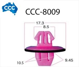 Toyota Pink Body Flare Clips 25pcs CCS-8009