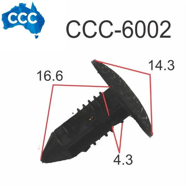 Black X-Tree Clips 25pcs CCS-6002