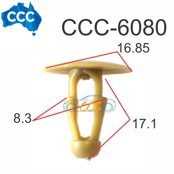 Toyota Hiace Brown Trim Retainer Clips CCS-6080 25pcs