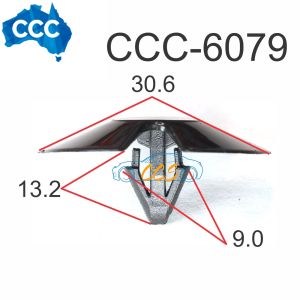 Bonnet Insuation Pad Trim Retainer Black 25pcs CCS-6079