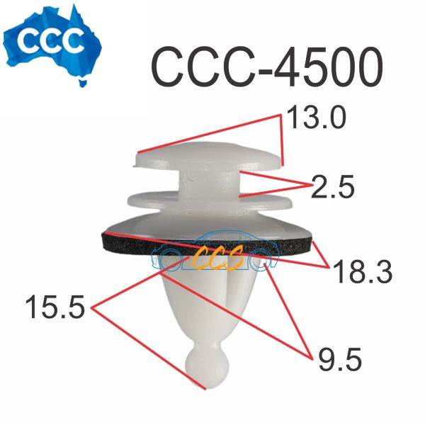 Hyundai & Kai Interior Trim Clips 25pcs CCS-4500