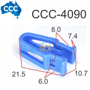 Blue Garnish Moulding Trainer Clips 25pcs CCS-4090