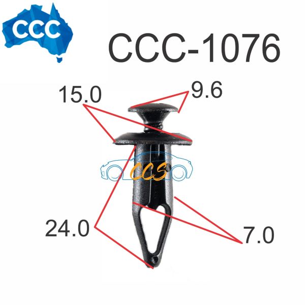 Scrivet Clips Black 25pcs CCS-1076