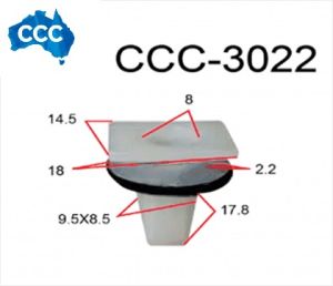 White Screw Grommets 25pcs CCS-3022