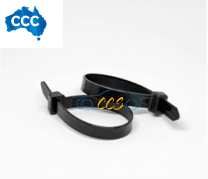 9mm x 530mm UV Black Cable Ties