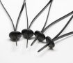 Button Head Black Cable Ties