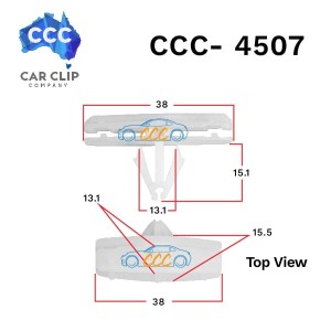 Dodge Ram (4500-550) fender flare rock moulding clips CCC-4507 10pcs per packet
