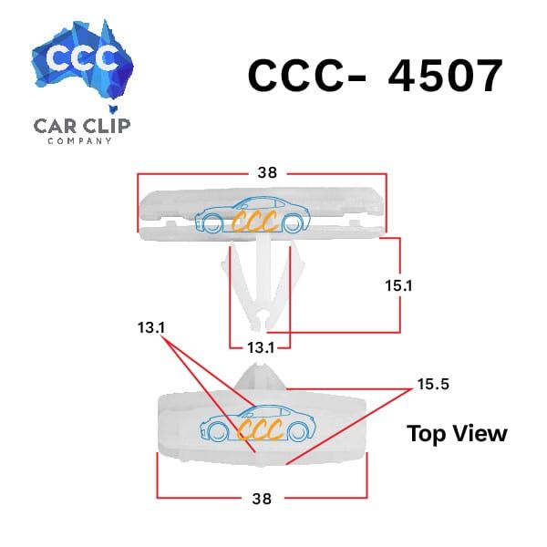 Dodge Ram (4500-550) fender flare rock moulding clips CCC-4507 10pcs per packet