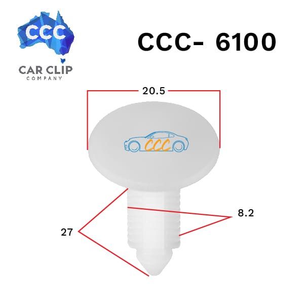 White Christmas Tree Clips CCC-6100 25pcs per packet