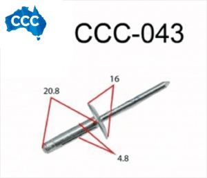 Automotive Metal Pop Rivets 25pcs CCS-043
