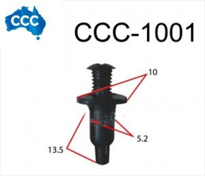 Holden Black Scrivet Clips 25pcs CCS-1001