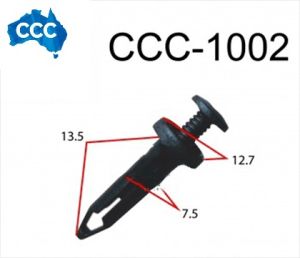 Ford Black Scrivet Clips 25pcs CCS-1002