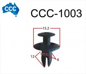 Black Scrivet Clips 25pcs CCS-1003 
