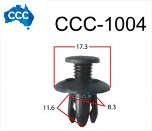 Hyundai Black Scrivet Clips 25pcs CCS-1004