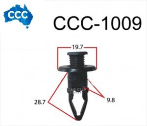 Toyota Black Scrivet Clips 25pcs CCS-1009