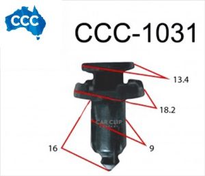 Honda Black Rivet Clips 25pcs CCS-1031