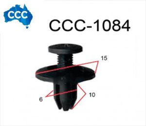 Black Scrivet Clips 25pcs CCS-1084