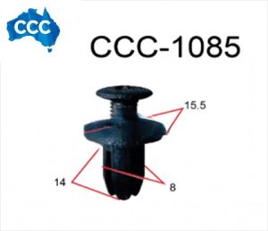 Black Scrivet Clips 25pcs CCS-1085