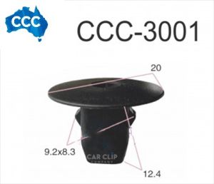 CCS-3001 Toyota Inner Guard Grommets 25pcs 