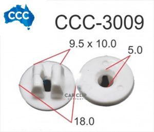 CCS-3009 White Screw Grommets 25pcs 