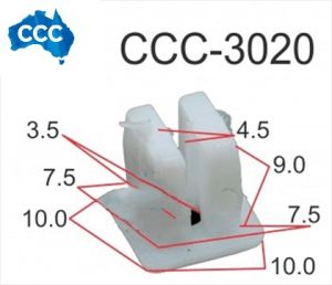CCS-3020 10mm x 10mm White Screw Grommet 25pcs