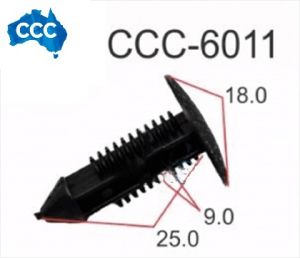 Black X-Tree Clips 25pcs CCS-6011