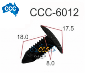 Black X-Tree Clips 25pcs CCS-6012
