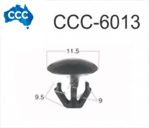 Black Honda Trim Retaining Clips 25pcs CCS-6013
