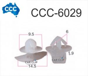 White Trim Retainer 25pcs CCS-6029