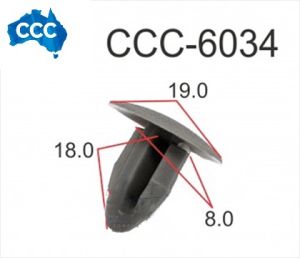 Mazda Grey Trim Retainers 25pcs CCS-6034