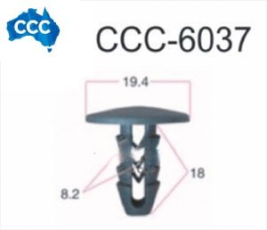 Iveco Grey X-Tree Clips 25pcs CCS-6037 