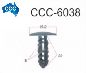 Iveco Grey X-Tree Clips 25pcs CCS-6038