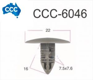 Brown X-Tree Clips 25pcs CCS-6046 