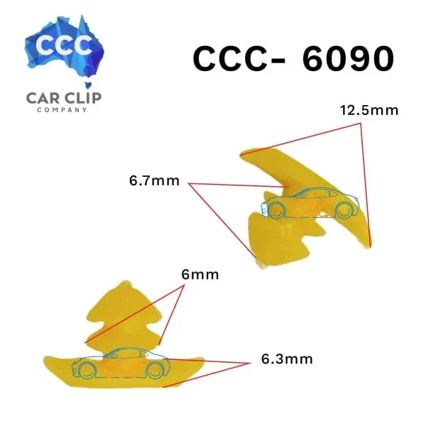 Yellow Rubber Seal Clips 25pcs CCS-6090