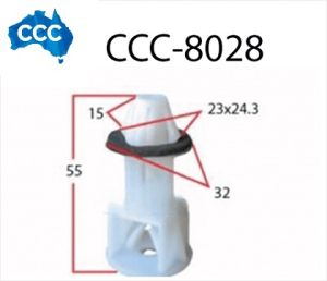 BMW Blue Body Guard Clips 25pcs CCS-8028