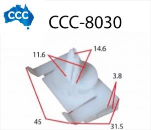 Holden Sill Rocker Panel Clips 15pcs CCS-8030