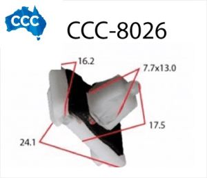 Body Flare, Sill Rocker, Panel Clips 25pcs CCS-8026