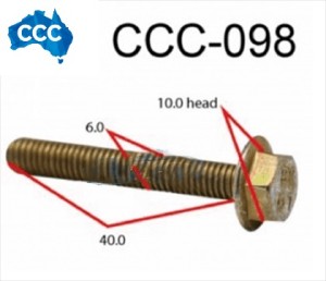 8.8 M6 Flange Bolts Length 40mm 25pcs CCS-098 
