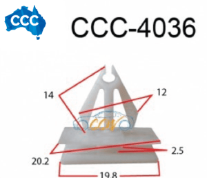 Ford Ranger Flare Clips 25pcs CCS-4036