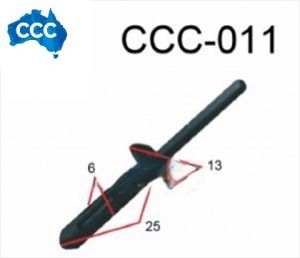 Automotive Black Plastic Pop Rivets 25pcs CCS-0011