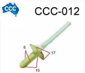 Automotive White Plastic Pop Rivets 25pcs CCS-0012