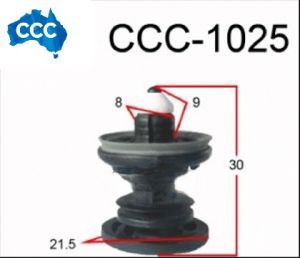 VW Black Trim Clips 25pcs CCS-1025