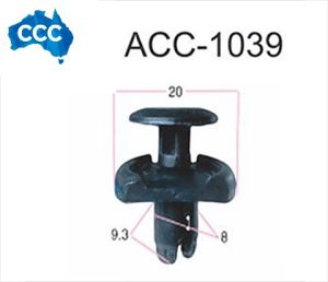 Toyota Black Rivet Clips 25pcs CCS-1039